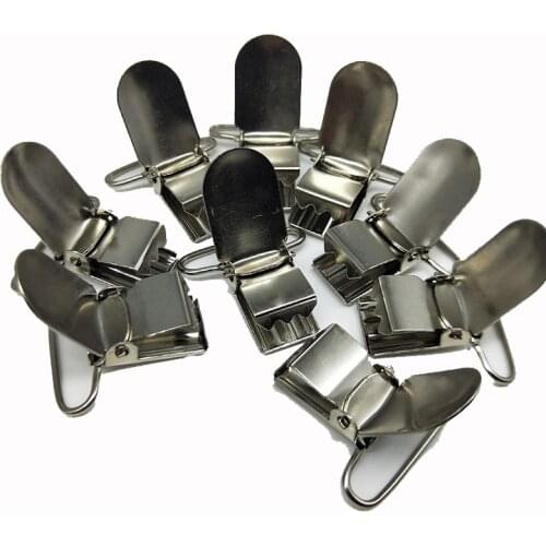 Metal Pacifier Suspender Clip Garment Clip Craft for Bib Clip Toy Holder Clothes Sewing Accessory 12 pcs/50 pcs/100 pcs