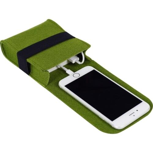 Multifunction Power Bank Storage Bag Mini Felt Pouch For Data Cable Mouse Travel Organizer Electronic Gadgets Organizador