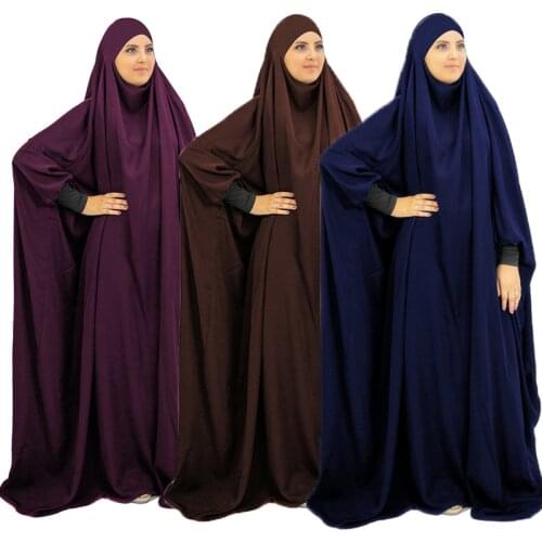 Ramadan Muslim Women Dress Hooded Prayer Garment Djellaba Jilbab Abaya Ramadan Gown Abayas Islamic Niqab Burka Jubah Eid Abayas