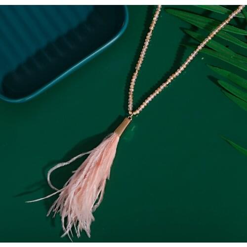 Feather Necklace Chain Alloy Necklace Women Men Simple Long Chain Feather Pendant Statement Couples Jewelry