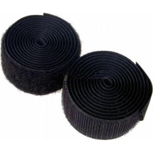 100 cm black and white hook and loop fastener tape magic nylon self-adhesive hook and loop fastener sewing process fastener glue