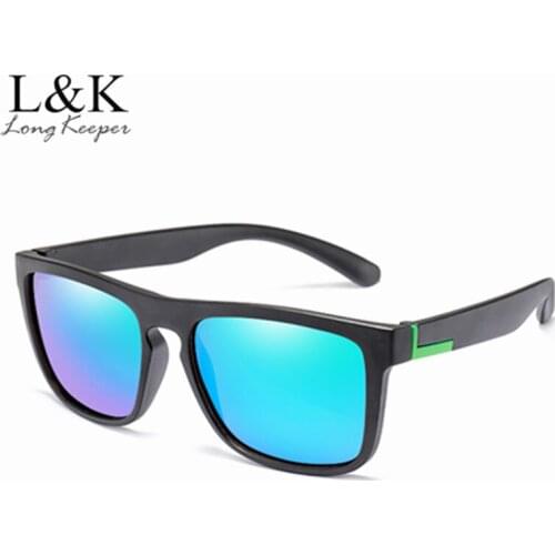 Long Keeper Square Sunglasses Women Men Polarized UV400 Men Flexible Eyewear Male Mirror Reflective Sun Glasses Goggles UV400