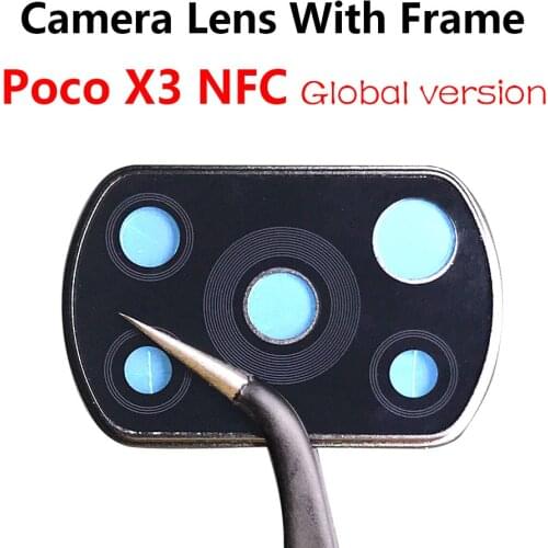 Poco X3 Rear Back Camera Glass Lens Replacement Parts For Xiaomi POCO X3 NFC Global Version Cell Phone Repair