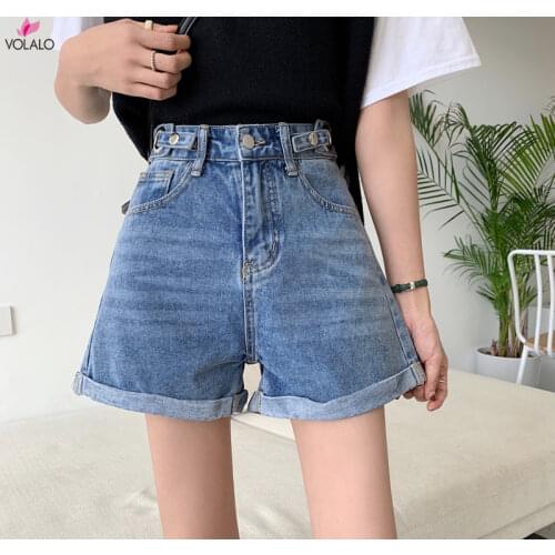 All Match Sashes Casual Women Denim Shorts Crimping High Waist Slim Summer Jeans Shorts Feminino Chic Hot Ladies Bottom #07
