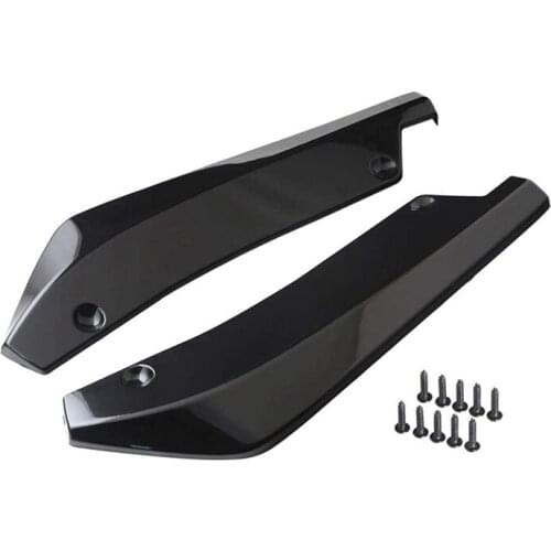 Universal Car Rear Bumper Lip Angle Splitters Diffuser Decorative Protection Winglets Side Skirt Extensions