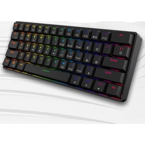 61 Key USB Wired Mechanical Keyboard LED Backlit Switches Bluetooth-compatible 5.0 Wireless Gaming Keyboard For Andoid IOS WIN