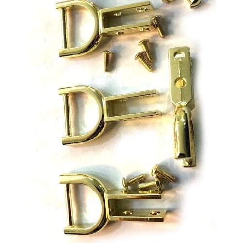 Purse bags strap metal accessories connector hanger Gold