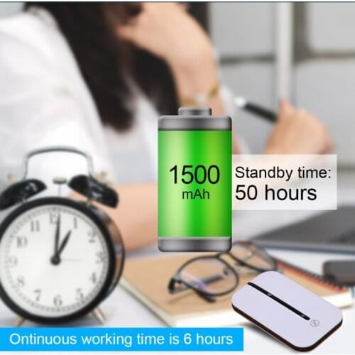 3G 4G LTE Wifi Modem Router 4G Sim Card Slot Protalbe Wi Fi Hotspot Wi-fi 4G Router Lithium Battery 150Mbps Unlocked