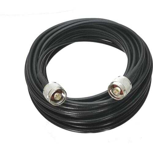 1Pcs 5D-FB RF pigtail N Male Plug Pin to N Male Plug Connector RF Coaxial Straight Cable Jumper 6inch~12M