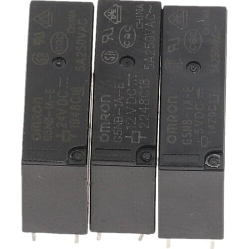 10PCS 5V 12V 24V Power Relays G5NB-1A-E- 5VDC 12VDC 24VDC 5A 250VAC 4PIN