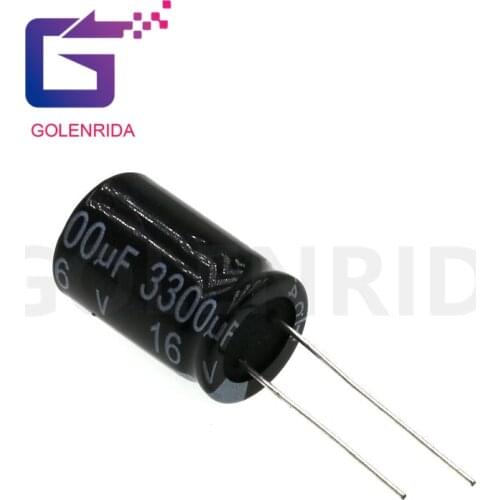 10PCS Electrolytic capacitor 16V3300uF 13*20mm aluminum electrolytic capacitor 3300uf 16v
