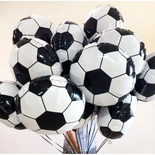 2/5/10pcs 18inch Soccer Foil Balloons Football Sport Theme Party Decoration Balls Boys Birthday Party Decoration Supplies Globos
