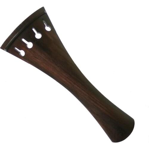 4/4 Violin Tailpiece Rose Wood Round Style All New with Ebony Wood Insert