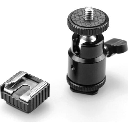 Lcd Monitor Adapter With Hot Shoe Cold Shoe Base With 1/4 Inch Female Hole