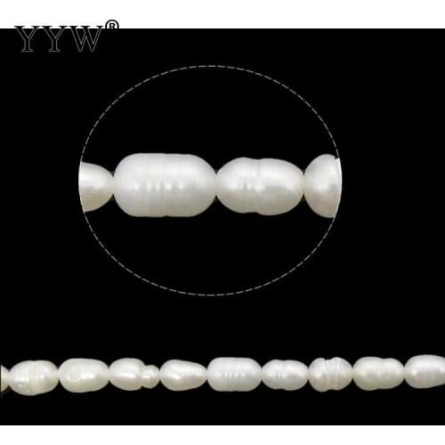 White Grade A Natural Pearl Beads 3-4mm Rice Freshwater Pearl Beads for Make Jewelry DIY Bracelet Necklace Accessories