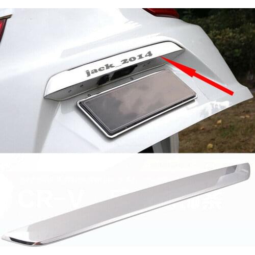 FOR 2017-2018 2019 HONDA CRV CR-V STAINLESS TRUNK TAILGATE LID BEZEL TRIM COVER