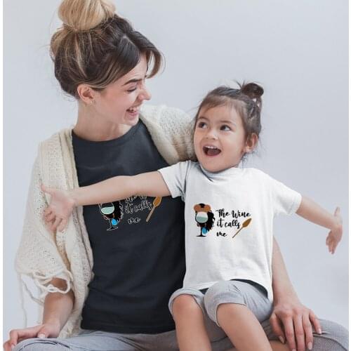 Disney T Shirt Dropship Letters The Wine It Calls Me Pattern Fashion Outdoor Wine Glass Princess Summer New Black White T-Shirts