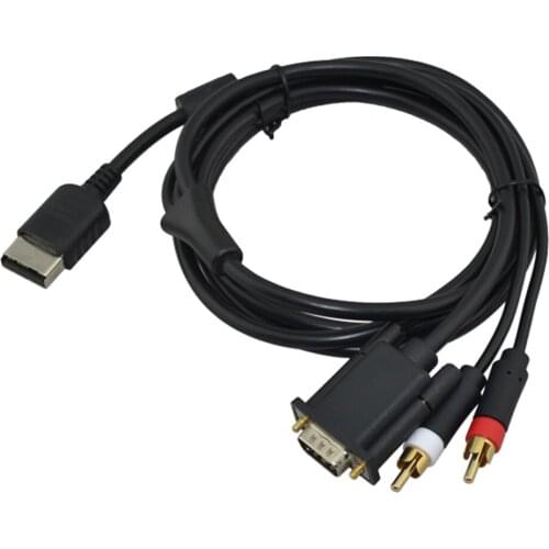 FZQWEG High Definition Audio Video Cord RCA Sound Adapter VGA box Cable for SEGA DC