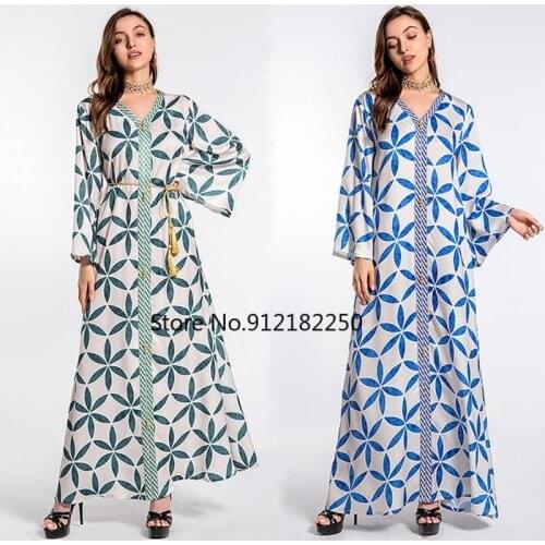 Kaftan Moroccan Abaya Dubai Muslim Long Dress Turkey Islam Djellaba Robe Longue Femme Musulmane African Dresses For Women Caftan