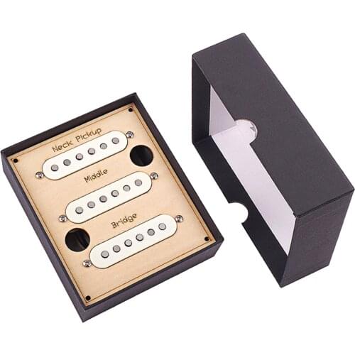 3Pc Vintage V70 Single Coil Pickup Kit Set for Electric Guitar 6 String Style N/M/B Alnico V Pole Spacing 50/50/52mm Parts