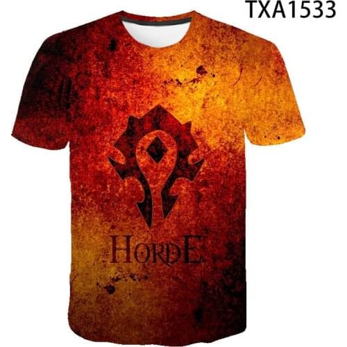 Cool Warcraft 3D Printed T Shirt Men Women Children Game T-shirts Short Sleeve Summer Tshirt Streetwear Tops Boy Girl Kids Tee