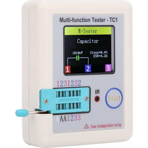 Multifunction Transistor Tester 3.5in TFT Display Screen LCR-TC1 for Capacitor Diodes