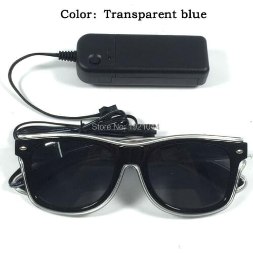Fashion Christmas Glowing Decoration with DC-3V Steady on Inverter 30pieces EL Wire Sunglasses Dance DJ Club Bar Night Club