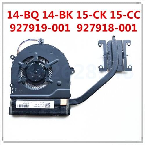Original For HP 14-BQ 14-BK 15-CK 15-CC Laptop Heatsink With Fan 927919-001 45G71HSTP30 927918-001 100% Tested Fast Ship