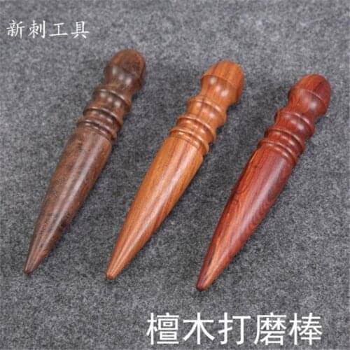 Hot Sale Leather Edge Burnisher DIY Handmade Leathercarft Sandalwood Leather Polishing Tool Wood Polishing Stick
