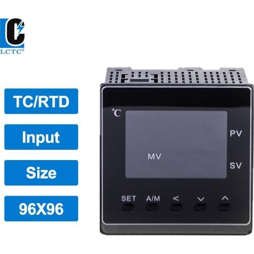 50 segments programmable ramp soak 96x96 TC/RTD input 96x96mm SSR/Relay/4-20mA output LCD intelligent pid temperature controller