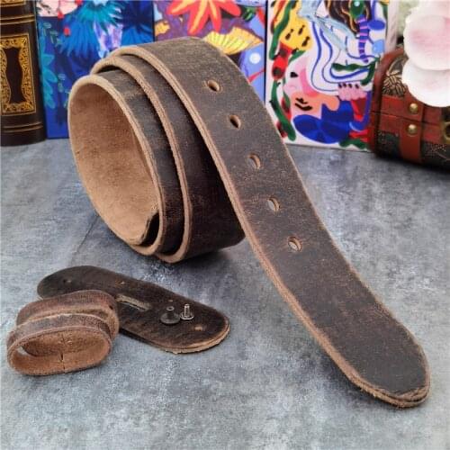 43MM Wide Leather Belts Without Belt Buckles Ceinture Waist Belt For Men Pin Belt Buckle 95-130CM Mens Belt Thick Strap SP08