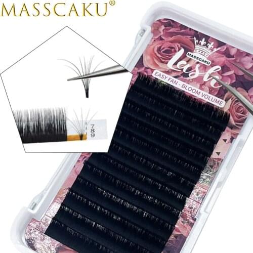 Popular faux synthetic mink soft lashes volume eyelash extensions 8-20mm & mix length camellia cilia silk eyelash extensions
