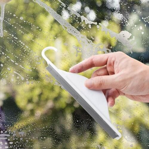 Window Squeegee Portable Hanging Tile Cleaner Tool Mini Wiper Bathtub Brush Glass Brush For Bathroom Mirror Kitchen Countertop
