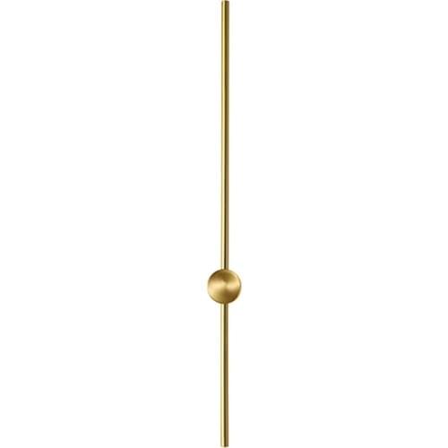 Modern Creative Linear Wall Lamp Gold Minimalist Living Room Bedroom Hallway Staircase Wall Sconce Nordic All Copper Luminaires