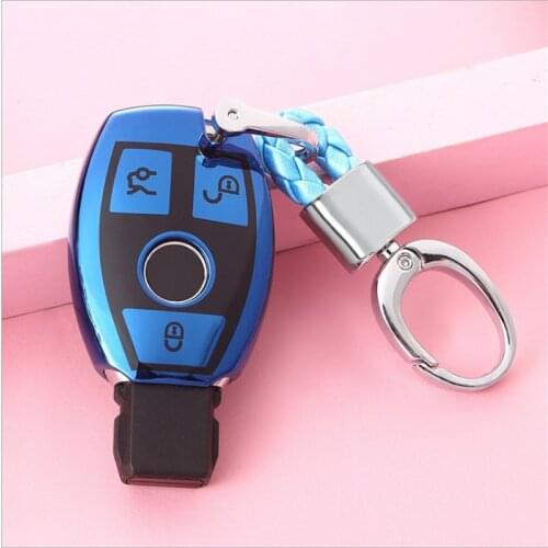 Car Styling TPU Car Key Case Cover For Mercedes Benz W203 W210 W211 AMG C E S CLS CLK CLA AMG Auto Protection Shell Accessories