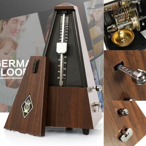 Vintage Tower Type Guitar Metronome Bell Ring Piano Violin Rhythm Mechanical Pendulum Metronome