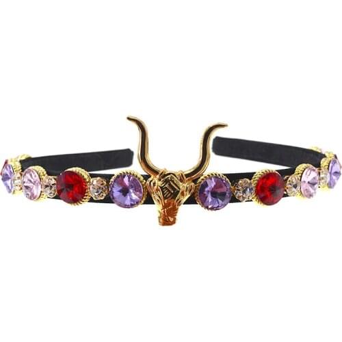 Baroque vintage headband jewel head band hair accessories for women Headdress headpiece bridal accessories
