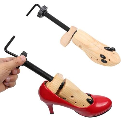 Women Men Support Boots Expander Adjustable High Heels Holder Wooden Anti Wrinkle Keeper Shaper Two Way Shoe Stretcher Bunion