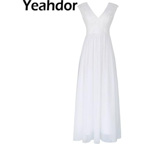 Summer Womens Dress Floral Chiffon V Neck Maxi Long Dress Wedding Bridesmaid Evening Gown Elegant Women Dress Vestidos De Festa