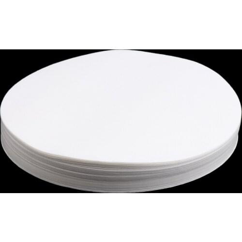 100pcs Ashless Quantitative Filter Paper Circles Round Fast 80um-120um 180cm