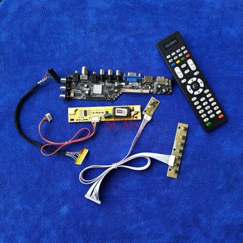 2-CCFL For B150XN05/B150XN06/LP150X12/LTN150XN Controller Board KIT Digital DVB 30 Pin LVDS 1024*768 AV VGA USB HDMI-compatible