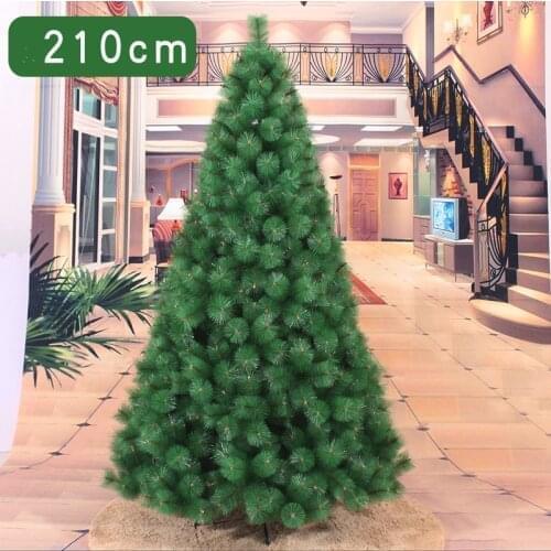 210cm Christmas tree green Pine tree artificial Christmas tree merry Christmas decorations for home free shipping