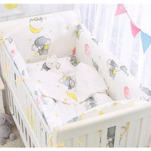 6/9pcs Crib Bumpers Newborns Cot Protector Baby Kids Cotton baby room decoration Nursery bedding 120*60/120*70cm