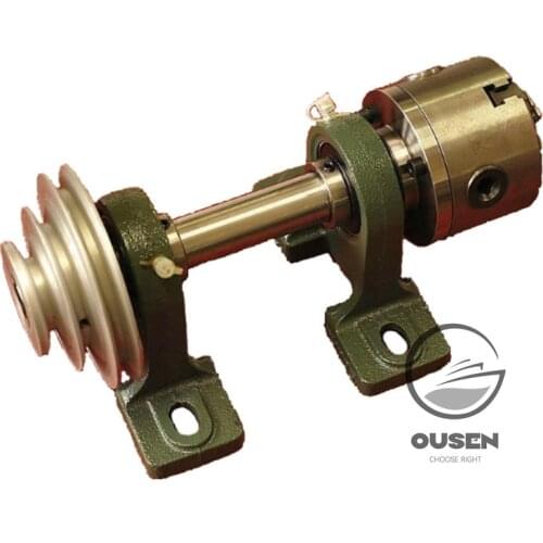 80 Spindle Flange Through Hole 19mm Hardened and Hardened Woodworking Lathe Spindle, Woodworking Beads three/four jaw chuck