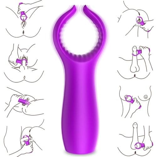 9 Frequency Vibration Breast Clip Nipple Massage Tease Clitoris Clamp Shock Foreplay Adult SexToys For Couple Vibrator Silicone