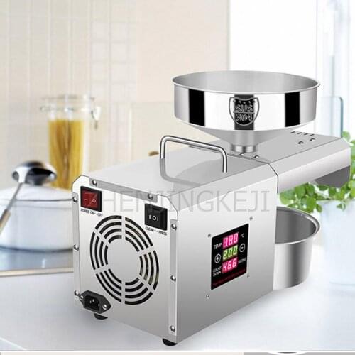 Automatic Oil Machine Temperature Control Stainless Steel Kitchen Home Squeeze Appliances Edible Peanut Oil Processing Equipment