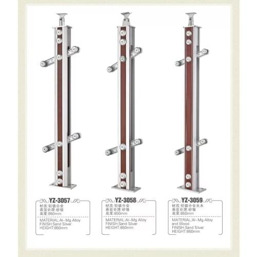 Freeshipping Height AL Balustrade Baluster Pole Armrest Fence Rod Handrail Railing Post Pole Baluster for Stair or Door