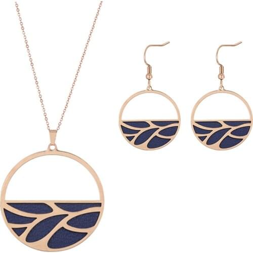 Cremo Stainless Steel Bangles Cuff Bracelets Manchette Argent Earrings Necklace Women Jewelry Interchangeable Leather Neckace &E