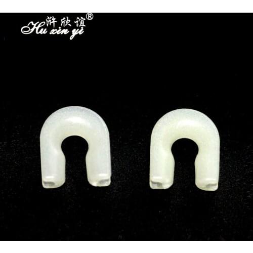 HXY 30PCS Non injury line luminous U type anti winding rotary connector fishing gear fishing accessories