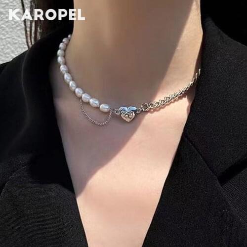 Женские ожерелья из жемчуга Karopel China At AliExpress